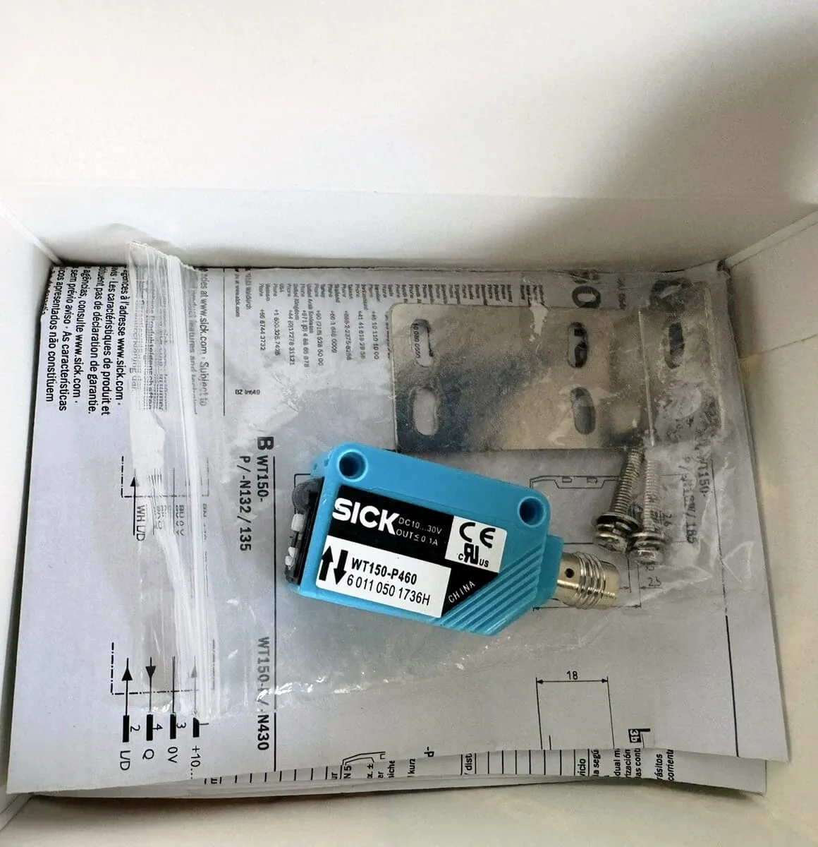SICK WT150-P460 Miniature Photoelectric Sensor