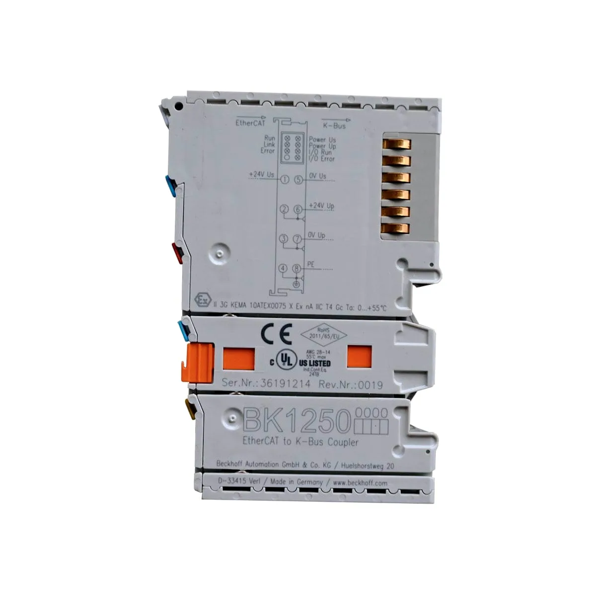 Homag Beckhoff BK1250 EtherCAT Bus Terminal Coupler 4-086-05-0628